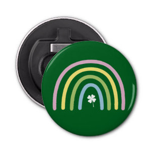 Abrebotellas El arcoiris de cuatro hojas para el Día de Patrick