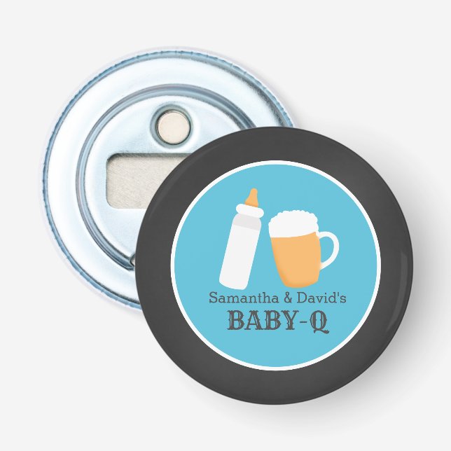Abrebotellas El bebé Q del muchacho junta la cerveza Baby (Anverso)