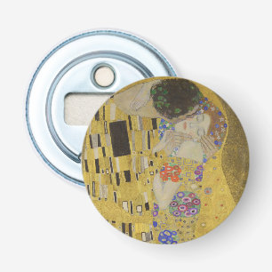Abrebotellas El Beso, Pintura al Óleo Art Nouveau, Gustav Klimt
