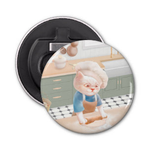 Abrebotellas El chef gato ladra en la cocina