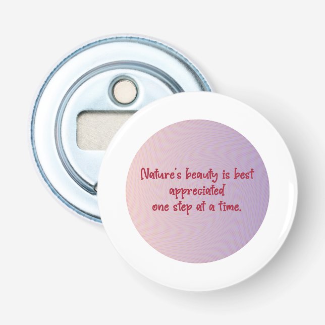 Abrebotellas El círculo de la serenidad de la naturaleza (Anverso)