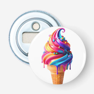 Abrebotellas El clásico cono de helado vibrante de SlipperyJoe'