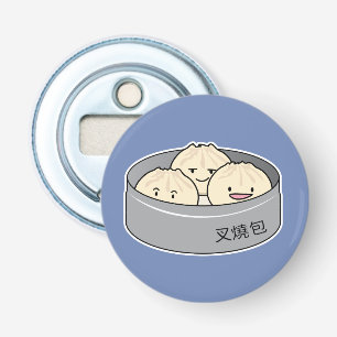Abrebotellas El desayuno chino del dim sum del bollo del cerdo