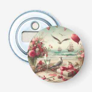 Abrebotellas El día de San Valentín costero/náutico