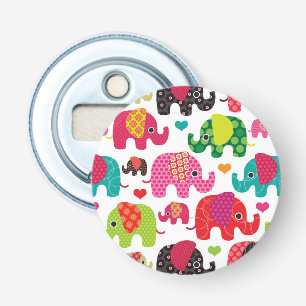 Abrebotellas el elefante retro embroma el papel pintado del