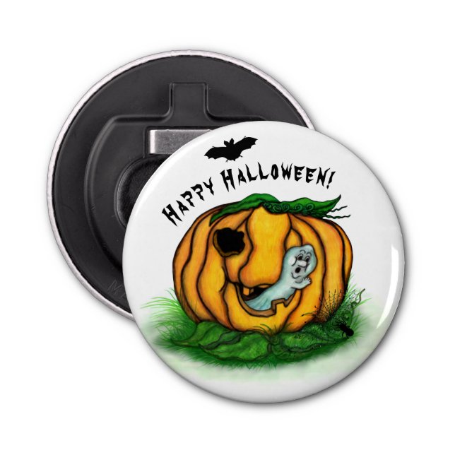 Abrebotellas El fantasma de Halloween , Bat , Ghost y Spider (Anverso)