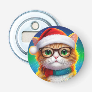 Abrebotellas El gato Navidad Santa Claus-68265