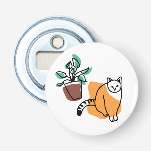Abrebotellas El gato y la planta