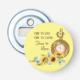 Abrebotellas El imán de la boda del girasol (amarillo)