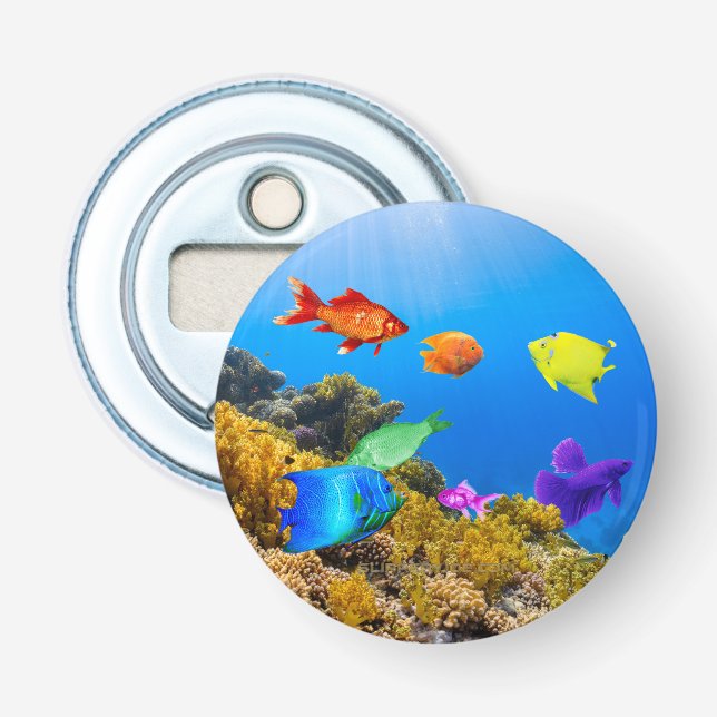 Abrebotellas El orgullo de los peces de SlipperyJoe es púrpura  (Anverso)