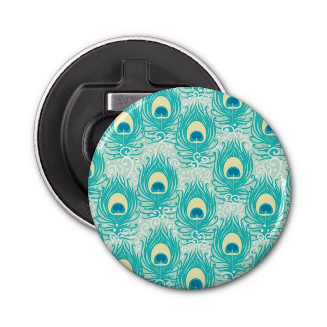 Abrebotellas El pavo real empluma el modelo (Anverso)