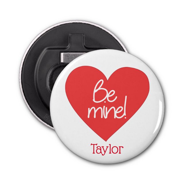 Abrebotellas El rojo y el blanco son mi corazón (Anverso)