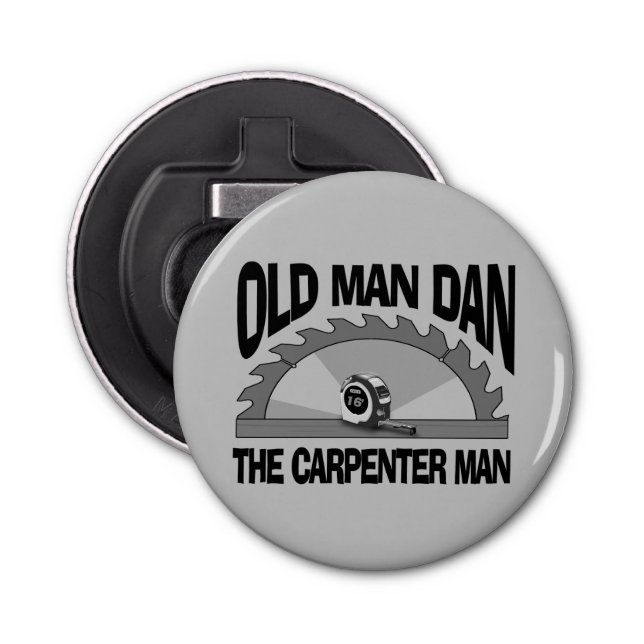 Abrebotellas El viejo Dan Carpenter Man Lumber Builder es graci (Anverso)