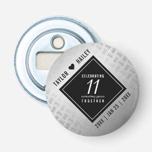 Abrebotellas Elegante 11ª celebración del Aniversario del Boda