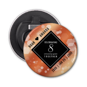 Abrebotellas Elegante 8° Aniversario del Boda de Bronce