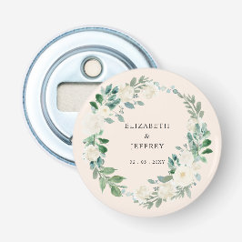 Abrebotellas Elegante Boho Summer Spring Boda de flores de marf