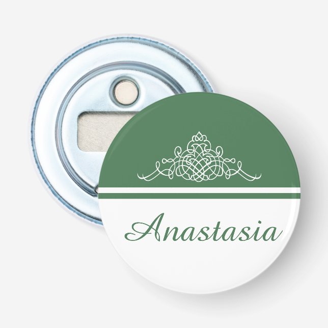 Abrebotellas Elegante diseño floral (Anverso)