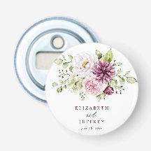 Elegante Floral de Ciruela Otoño Invierno Boda