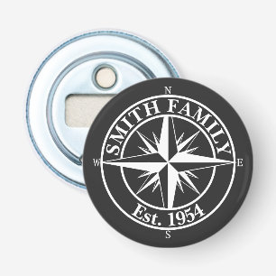 Abrebotellas Emblema personalizable de monograma de estrella de