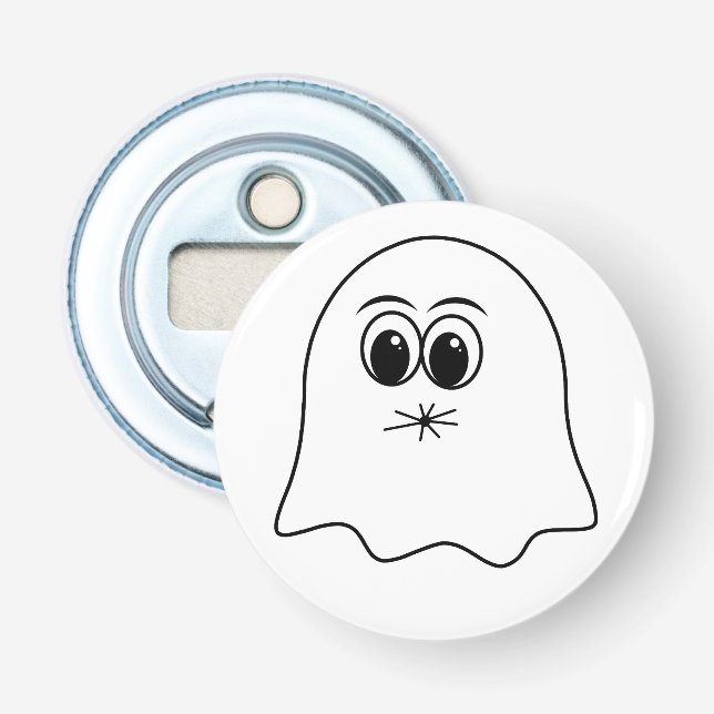 Abrebotellas ¡Emoji de fantasma divertido! (Anverso)
