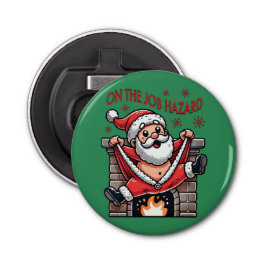 Abrebotellas En el trabajo, el Papá Noel se incendia