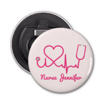 Enfermera Personalizado rosa Stethoscope Línea de