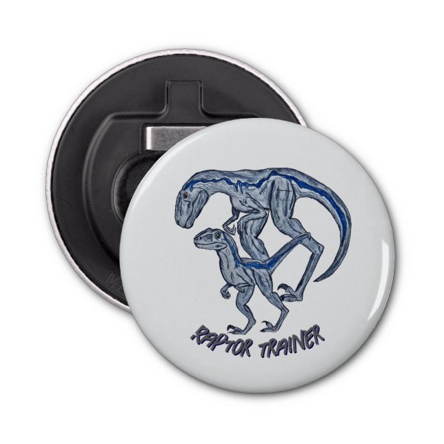 Abrebotellas Entrenador Raptor de Dinosaurio de Velociraptor (Anverso)