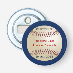Abrebotellas Equipo de béisbol, Botón Personalizado Accesorio d