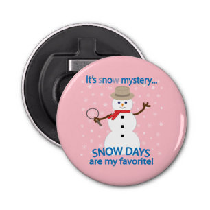 Abrebotellas Es el detective Snowman Pink