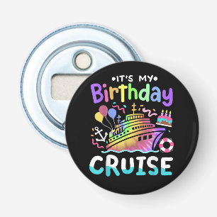 Abrebotellas Es Mi Crucero De Cumpleaños Tie Dye Vacaciones Via
