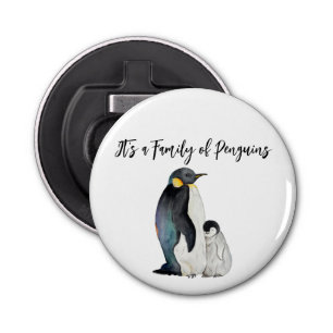 Abrebotellas Es una familia de pingüinos dibujando acuarelas