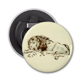 Abrebotellas Esbozo de tinta de Rembrandt vintage / dibujo de u