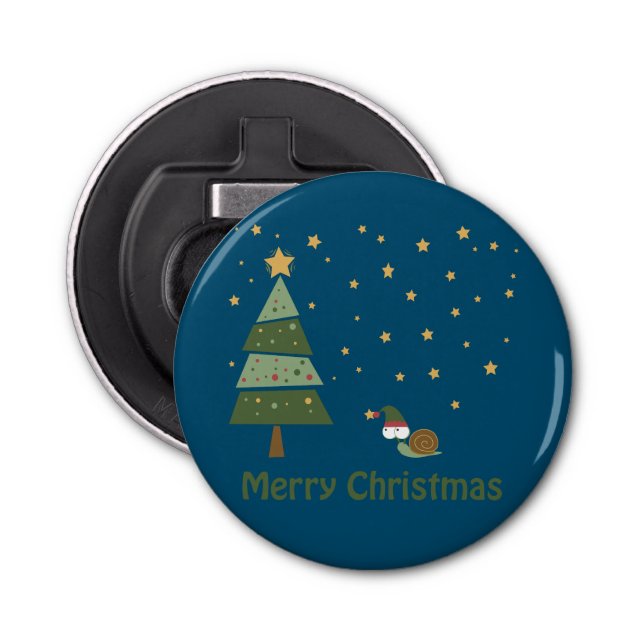 Abrebotellas Escena de Navidades Elf Snail (Anverso)