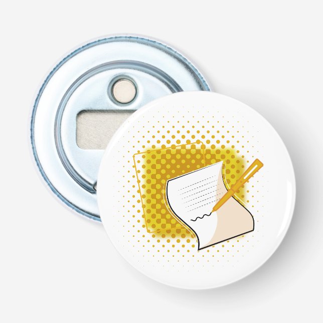 Abrebotellas Escribiendo a Lover (Anverso)