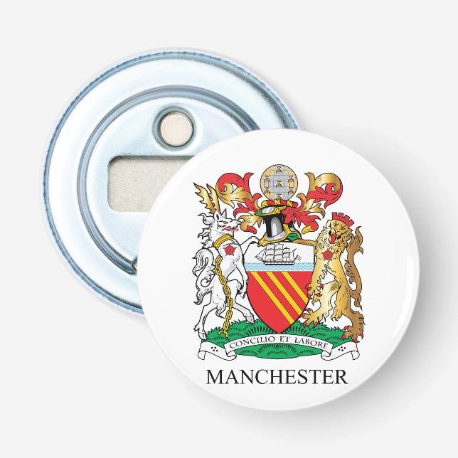 Abrebotellas Escudo de armas de Manchester (Anverso)