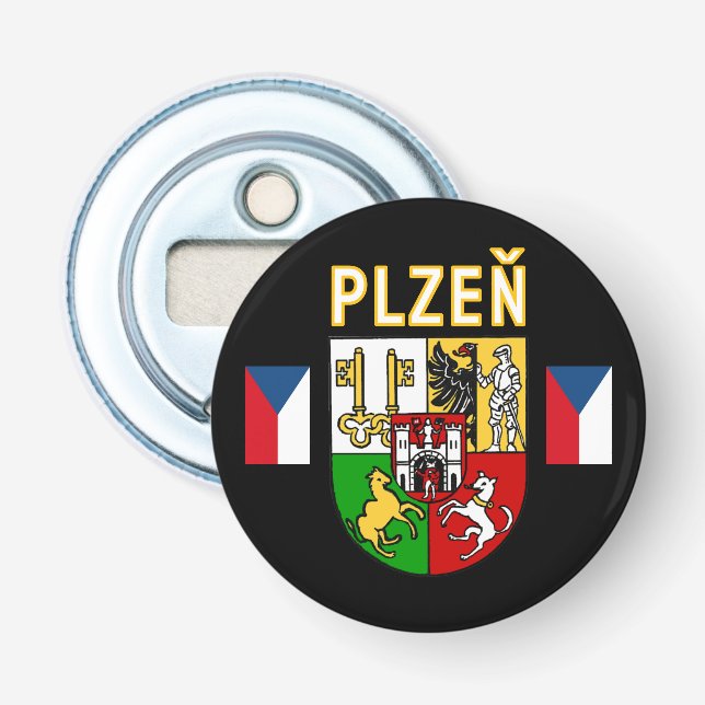 Abrebotellas Escudo de Armas de Plzeň, República Checa (Anverso)