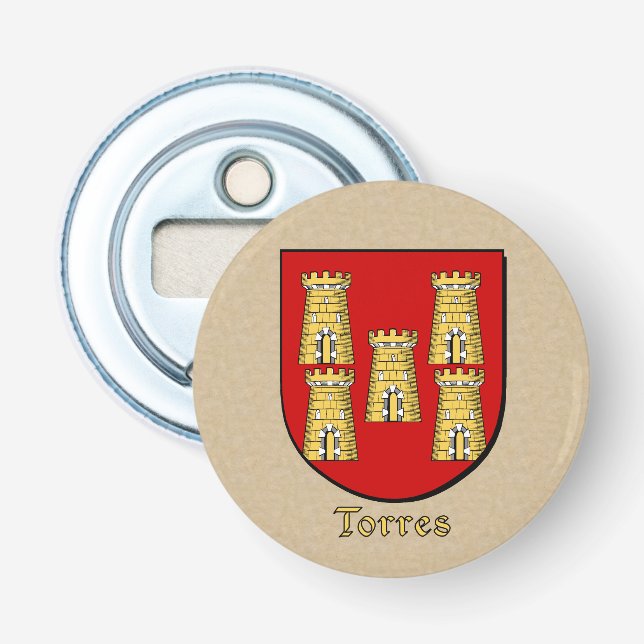 Abrebotellas Escudo histórico de armas de Torres (Anverso)