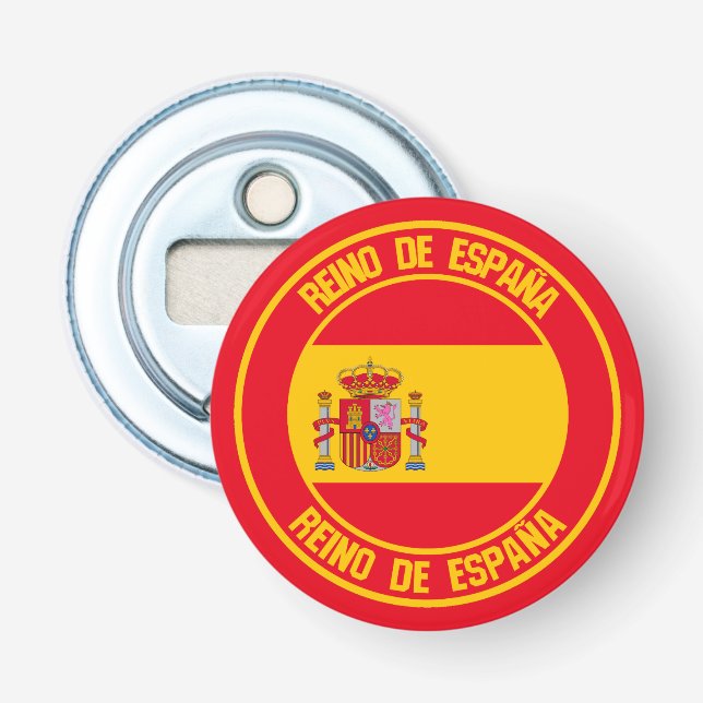 Abrebotellas España redonda Emblem (Anverso)