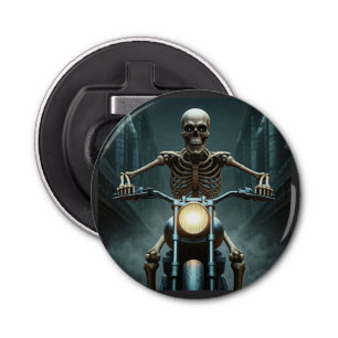 Abrebotellas Esqueleto En Moto