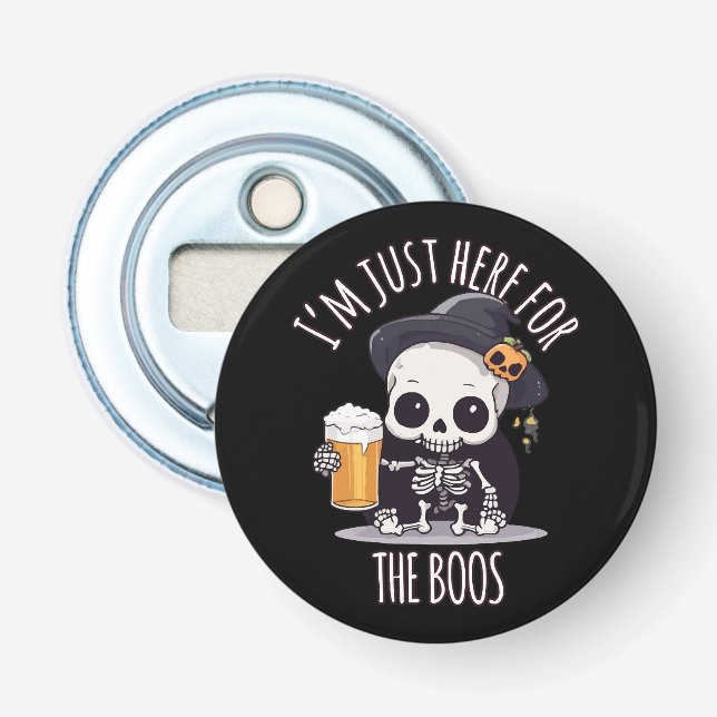 Abrebotellas Esqueleto Kawaii Halloween Oktoberfest (Anverso)