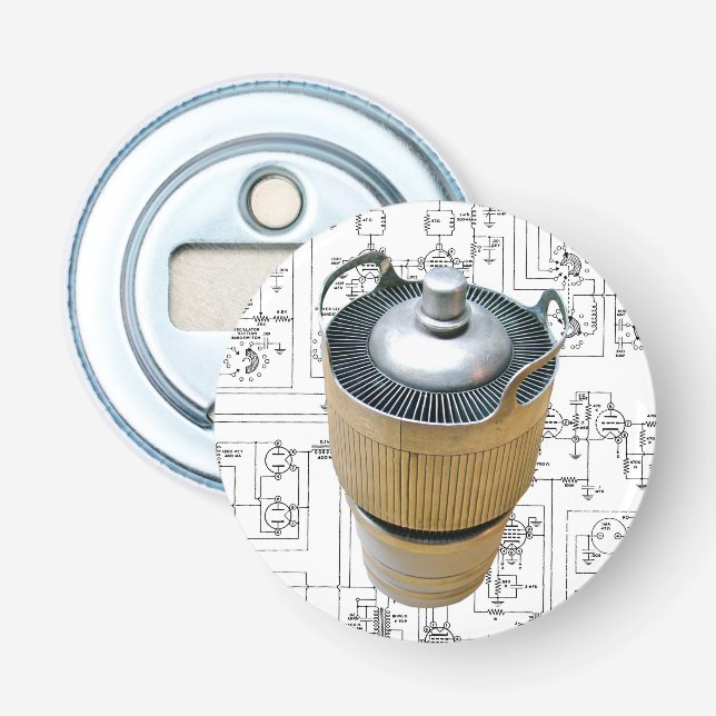 Abrebotellas Esquema de tubo de transmisión de cerámica (Anverso)