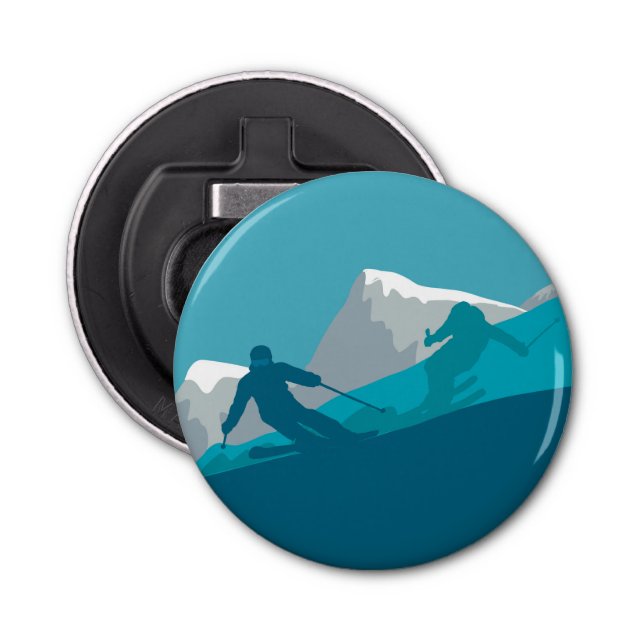 Abrebotellas Esquí alpino (Anverso)