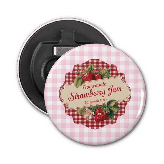 Abrebotellas Estafa de fresa (Anverso)