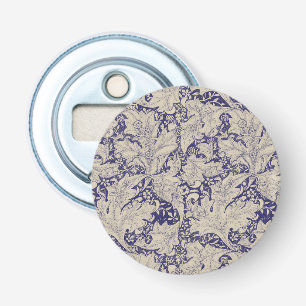 Abrebotellas Estampado de Alhelí de William Morris Azul Antiguo