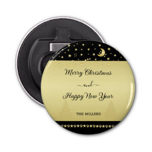 Abrebotellas Estrellas de Navidades brillantes de oro, trapos d