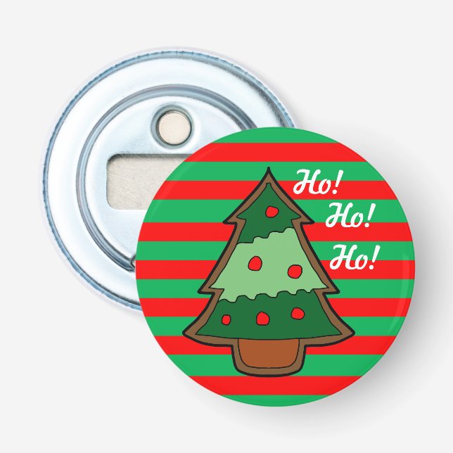 Abrebotellas Estribos divertidos y árbol de Navidad (Anverso)