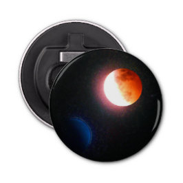 Abrebotellas estupendo del botón de la luna