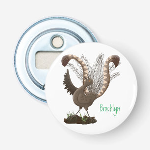 Abrebotellas Excelente ilustracion de personalizado de lyrebird