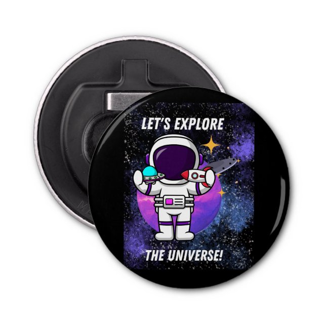 Abrebotellas exploremos el universo (Anverso)