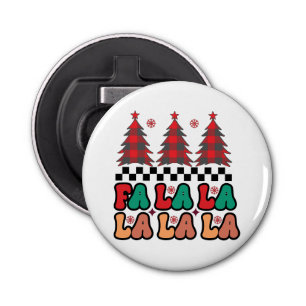 Abrebotellas Fa la la Retro Groovy Navidades festivos